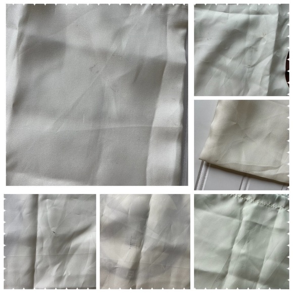 Michael Kors dust Bag Satin drawstring 19 X 18 Off White Brown Logo accessories - Picture 5 of 7